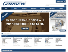 Tablet Screenshot of consew.com